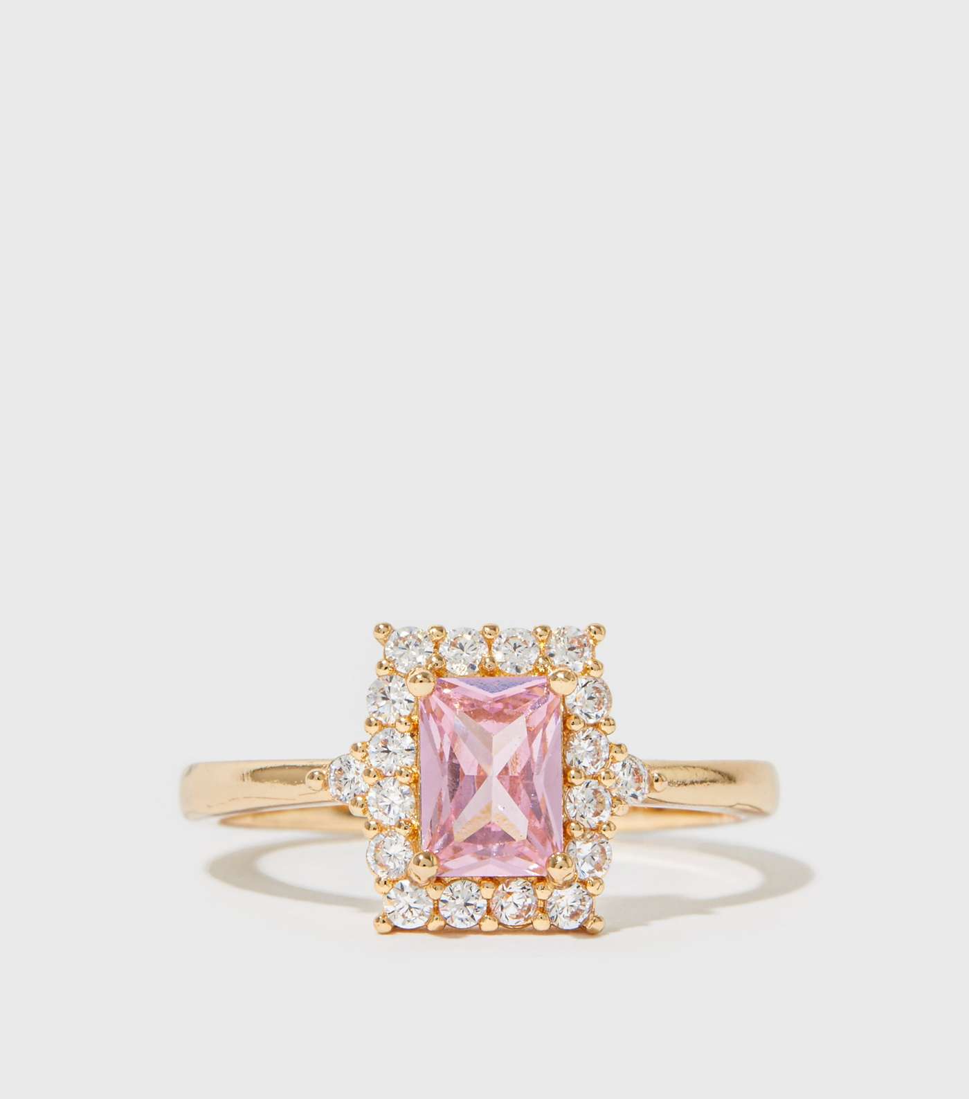 Pink Vintage Cubic Zirconia Ring Image 2