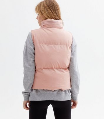 Light pink shop puffer vest