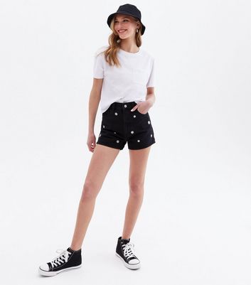 black label jean shorts