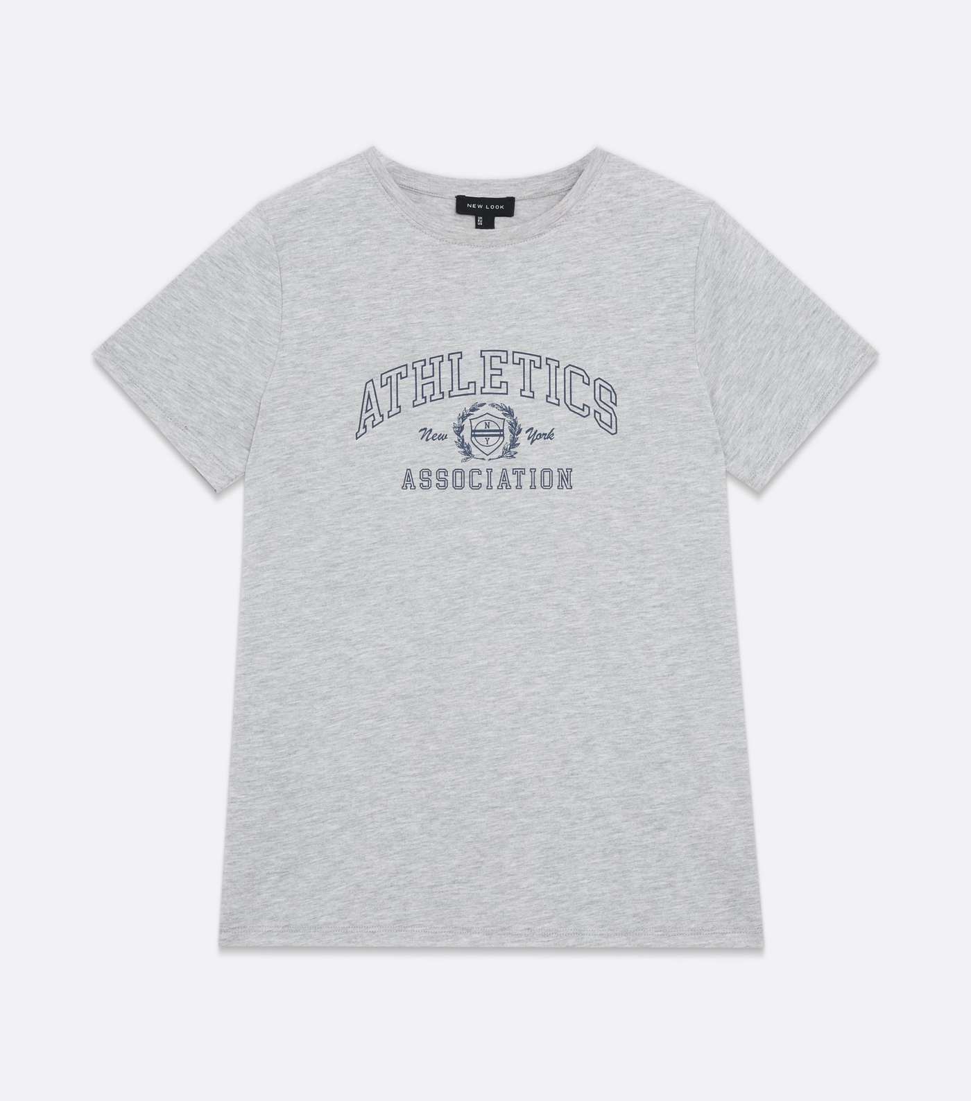 Pale Grey Athletics Varsity Logo T-Shirt Image 5