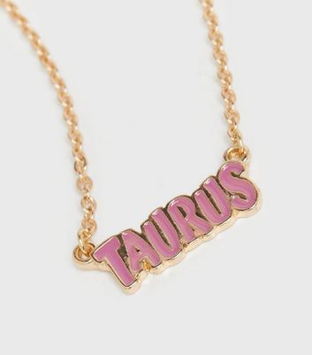 In the Stars Gold Taurus Necklace | New 