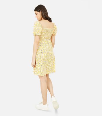 Oasis yellow hotsell skater dress