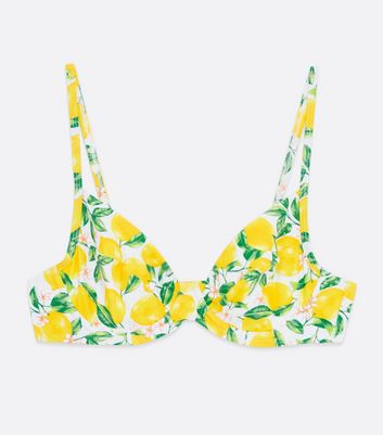 Click to view product details and reviews for Yellow Lemon Underwired Bikini Top New Look.
