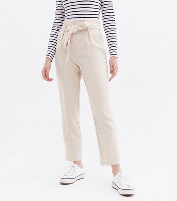 Click to view product details and reviews for Stone Belted High Waist Trousers New Look.
