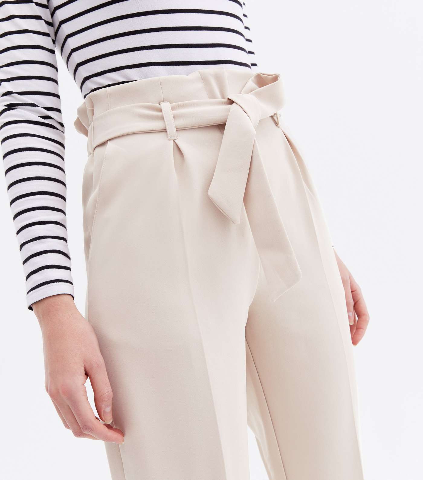 Stone Belted High Waist Trousers Image 3