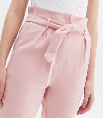 Pink Belted Trousers | Summer work outfits, Outfits with leggings, Work  outfit