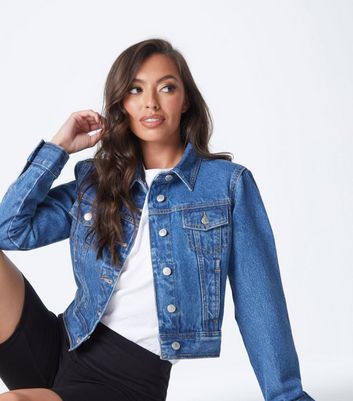 Urban Bliss Blue Denim Crop Jacket 