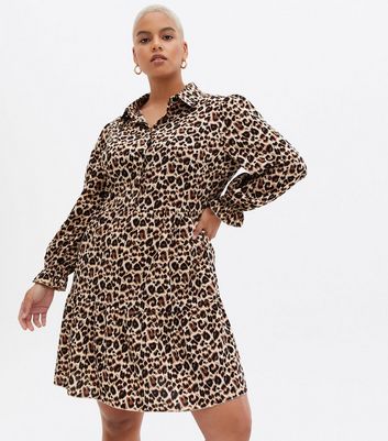 leopard print shirt dress australia