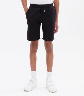 boys black sweat shorts