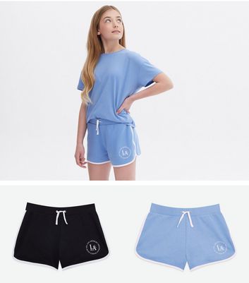Essentials Girl's 2-Pack Pull-on Woven Shorts 