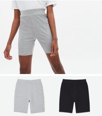 cycling shorts grey and black