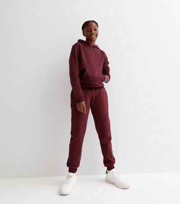 Burgundy best sale jogger set