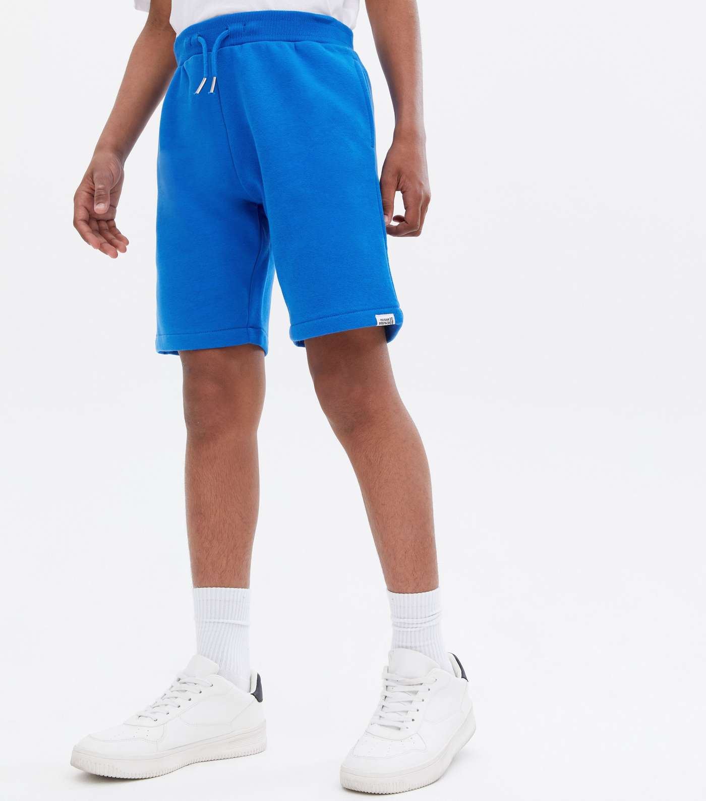 Boys 2 Pack Bright Blue and Black Jersey Shorts Image 3