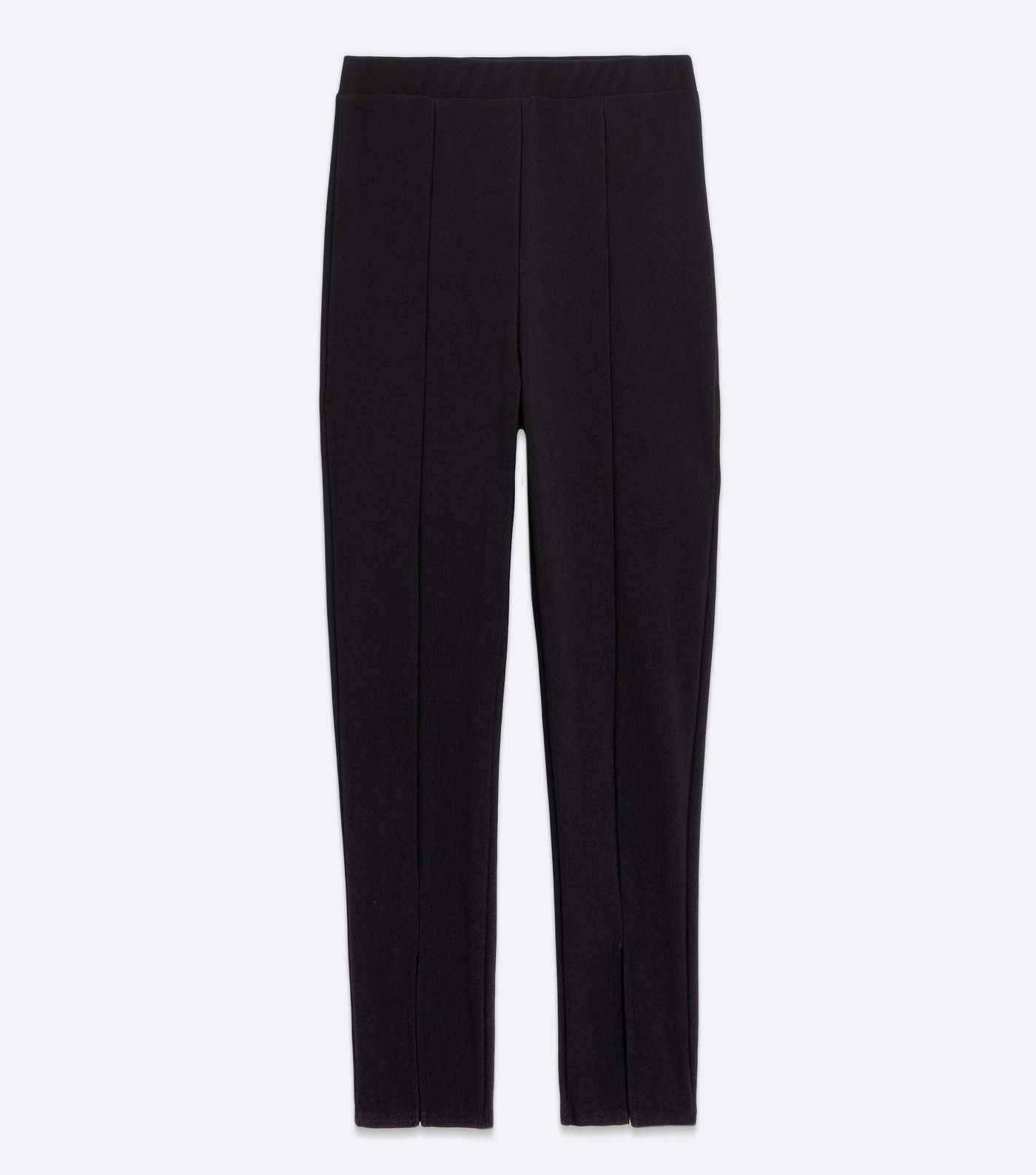 Petite Black Split Front High Waist Skinny Trousers Image 5