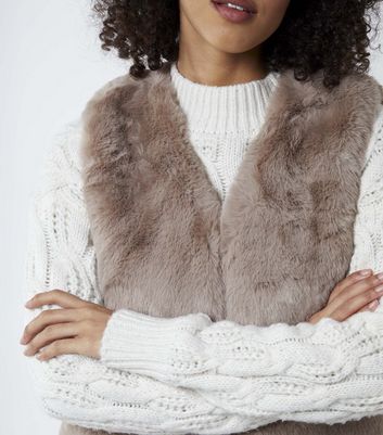Faux fur gilet new look store