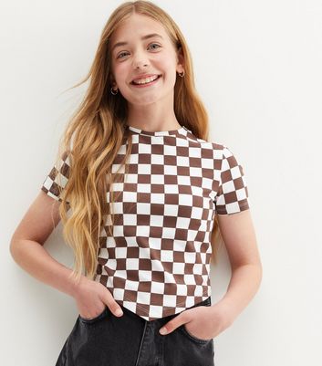 Checkerboard t best sale shirt womens