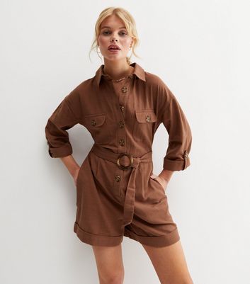 brown play suit