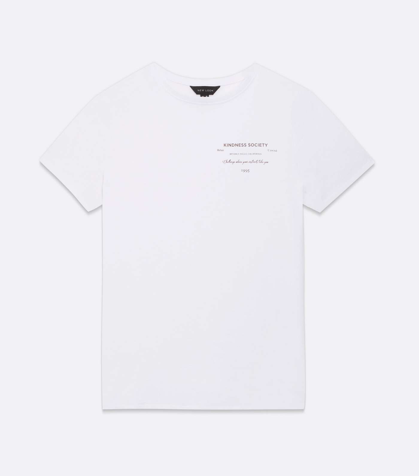 White Logo Kindness Society T-Shirt Image 5