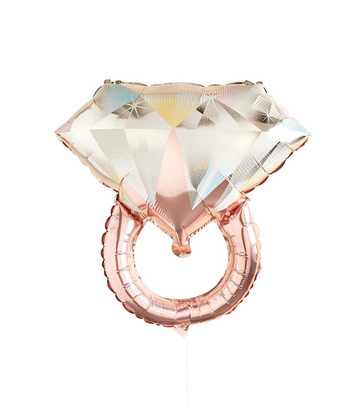 Rose Gold Ring Hen Party Balloon