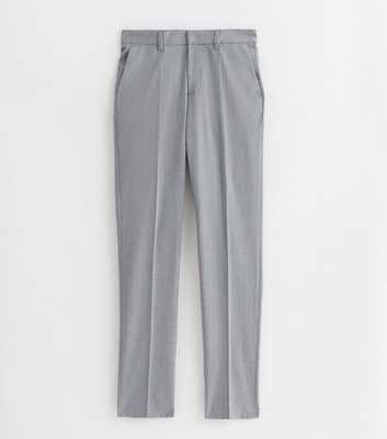 Grey Pinstripe Slim Fit Suit Trousers