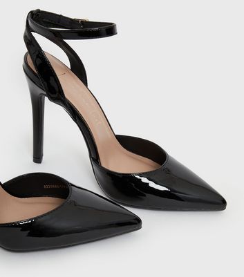 Black store pointed pumps