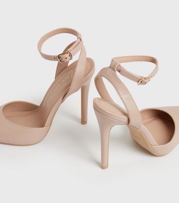 Nude court outlet shoes new look