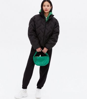 Click to view product details and reviews for Na Kd Black Padded Zip Puffer Jacket New Look.