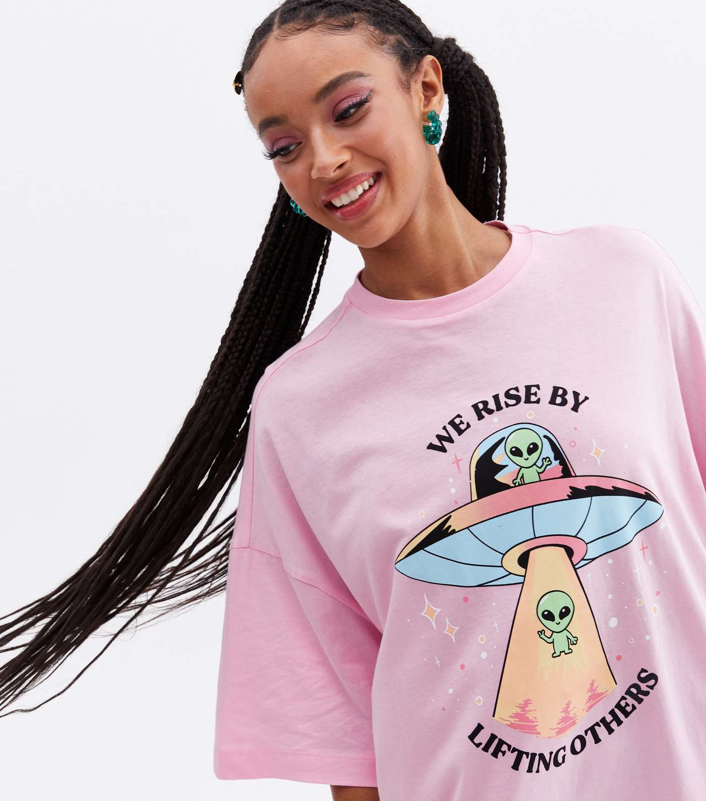 Take a Trip Pink Spaceship Logo T-Shirt