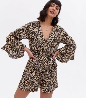 animal print playsuits