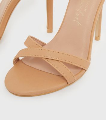 Camel strappy heels hotsell