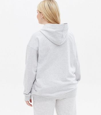 Click to view product details and reviews for Curves Grey Jersey Oversized Hoodie New Look.