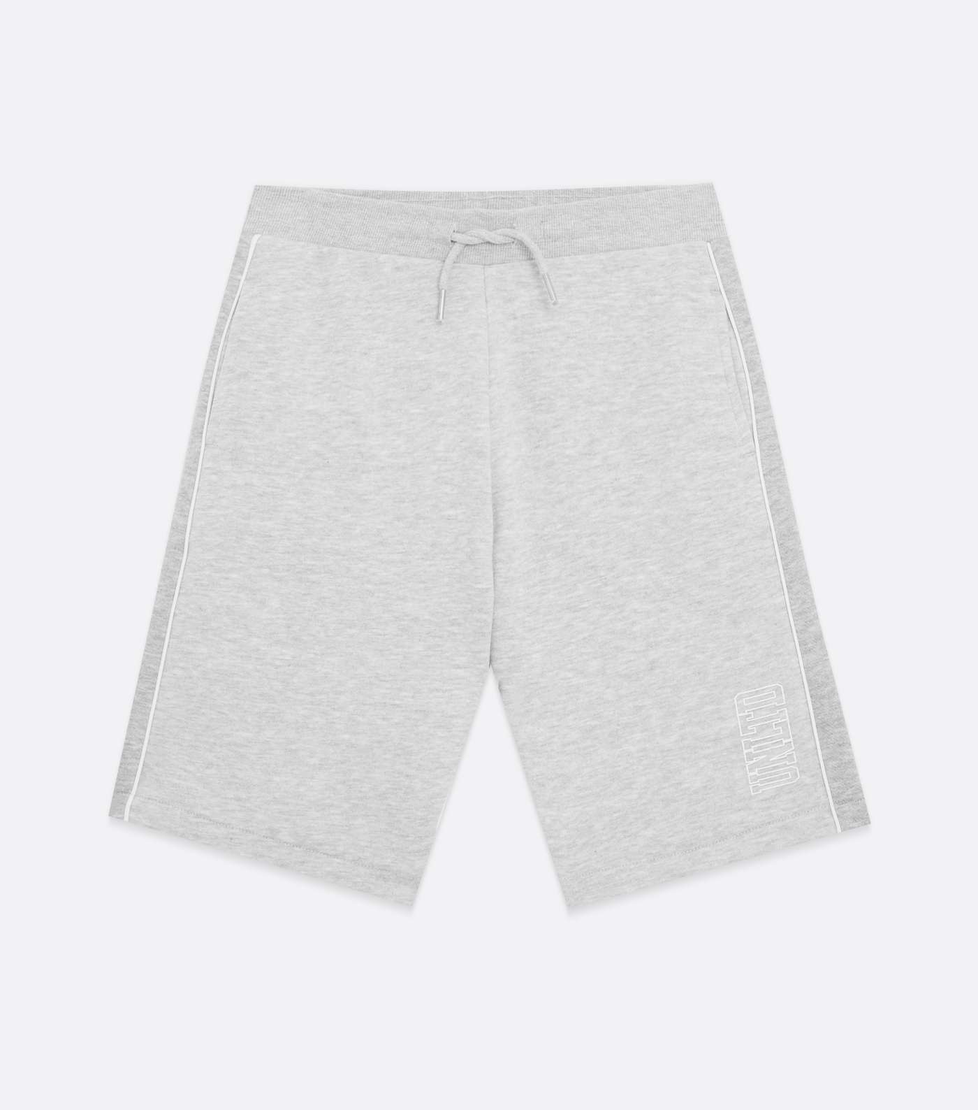 Boys Grey Marl Jersey Shorts Image 5