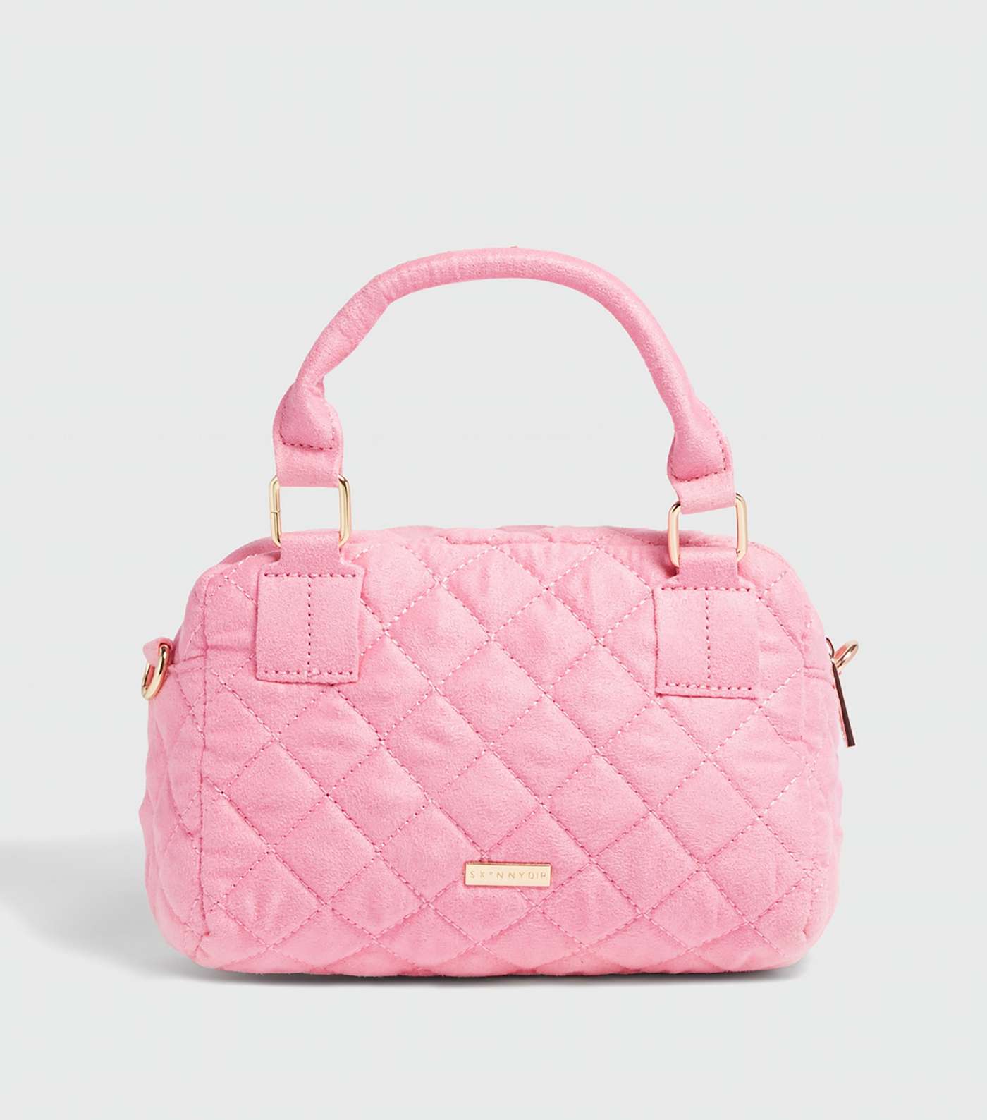 Skinnydip Pink Heart Quilted Tote Bag Image 2