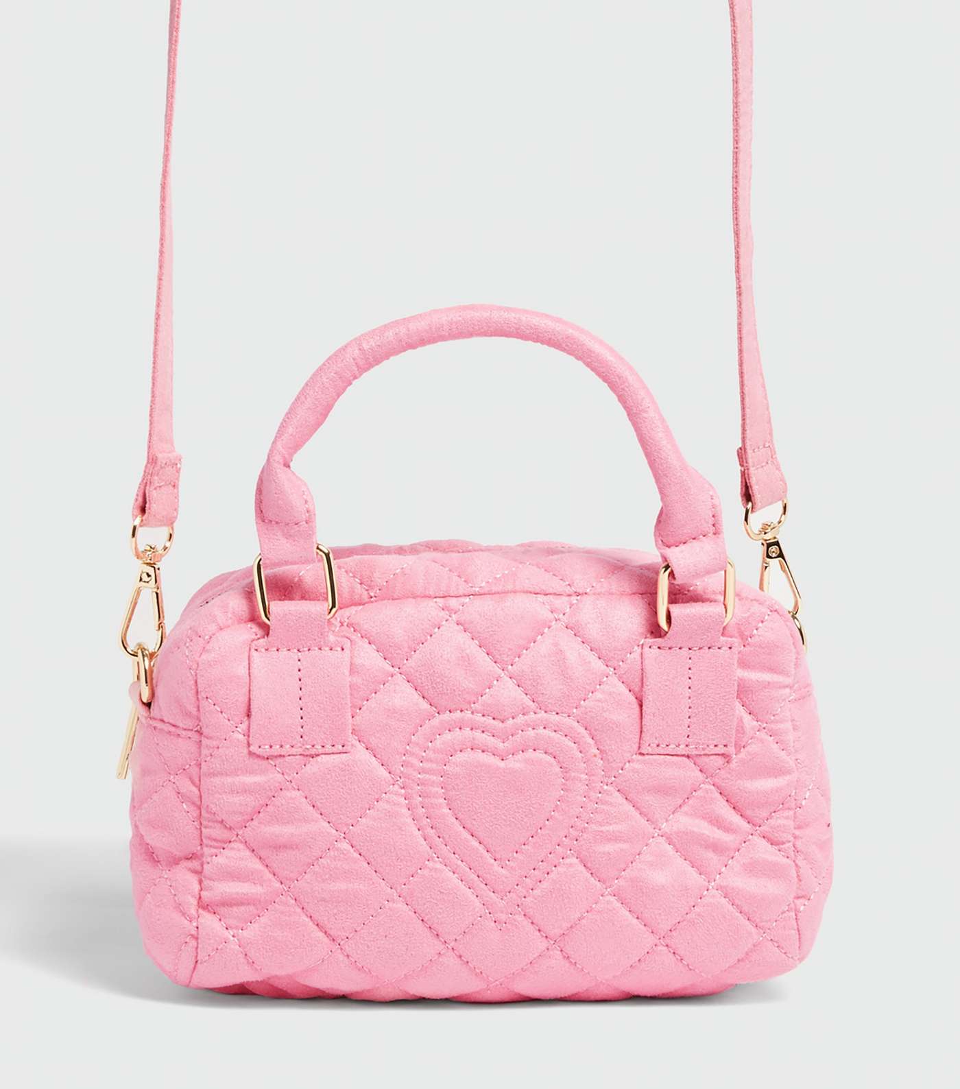 Skinnydip Pink Heart Quilted Tote Bag Image 4
