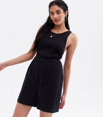 New look cheap black playsuit