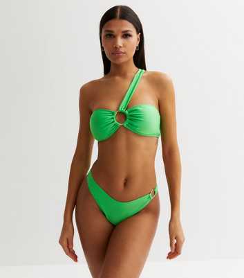 Green Ring V Front Bikini Bottoms