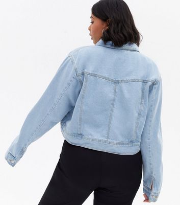 Urban Bliss Curves Pale Blue Denim Crop 
