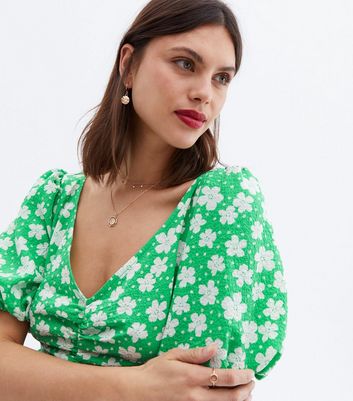 Puff Sleeve Midi Dress 