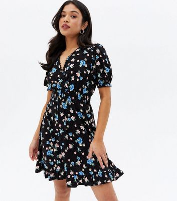 new look wrap floral dress