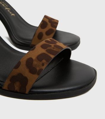 New Look Block Heel Ladies Sandals- Leopard Print | Konga Online Shopping