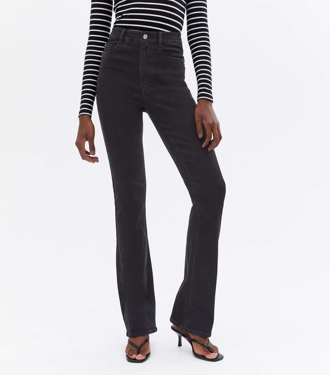 Tall Black Waist Enhance Quinn Bootcut Jeans Image 2