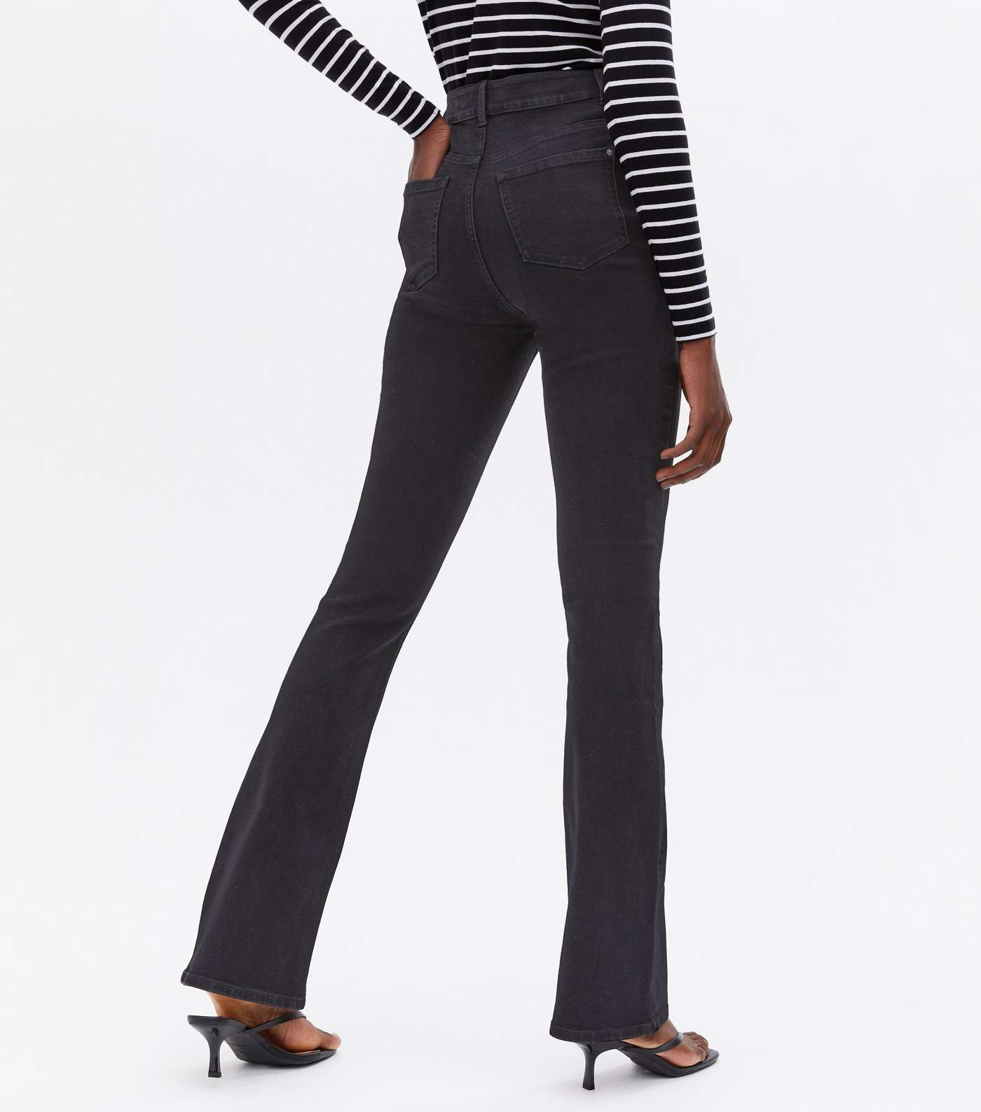 Tall Black Waist Enhance Quinn Bootcut Jeans Image 4