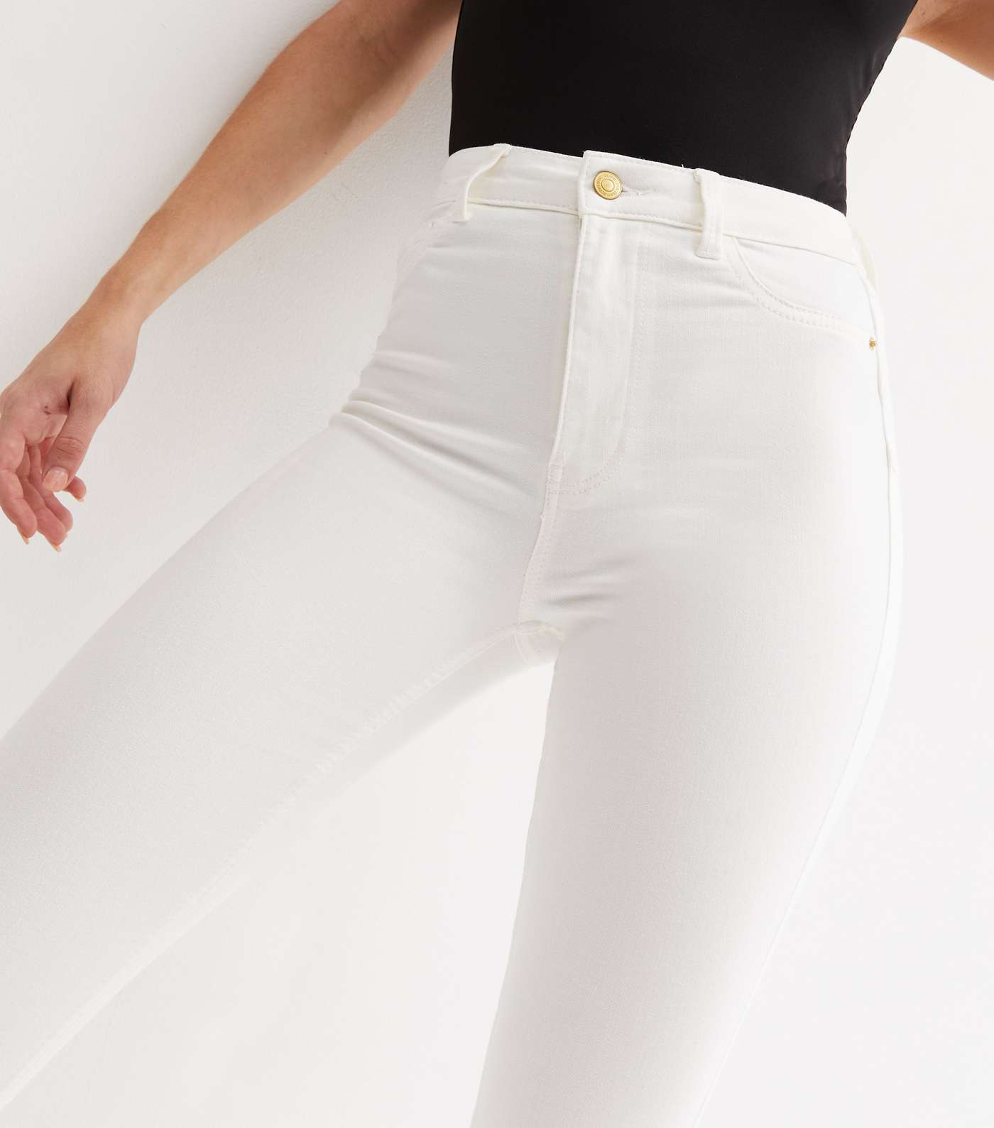 White Lift & Shape Jenna Skinny Jeans Image 2