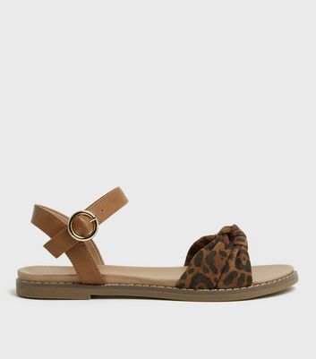 leopard skin sandals