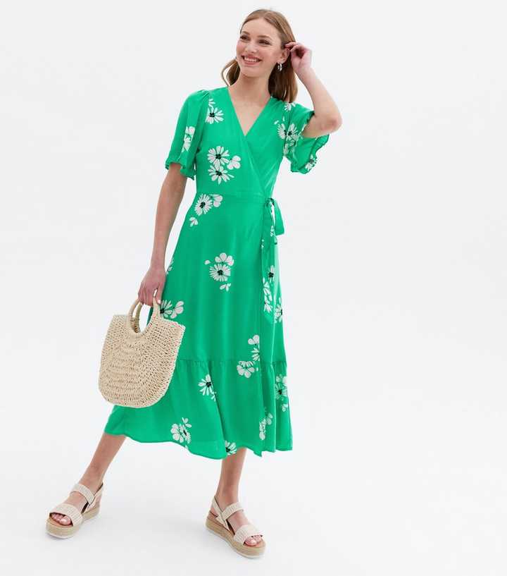 new look green floral midi dress Emporia Patterns Penelope Dress – The Fold Line main image 1