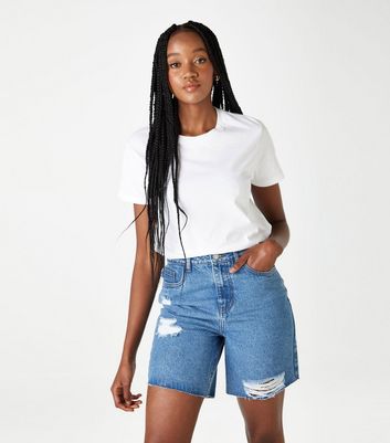 Womens Clothing Shorts Jean and denim shorts FRAME White Denim Shorts 