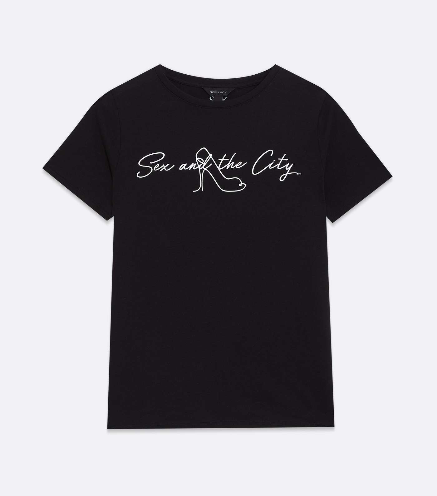 Black Logo Sex and the City Shoe T-Shirt Image 5