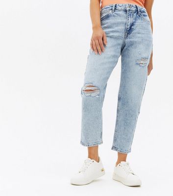 levi's high waist tapered jeans in bleach wash