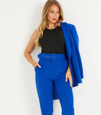 Buy Regular Fit Women  Royal Blue TrousersPantTrousers at Amazonin
