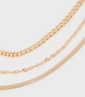Damen Accessoires Gold Layered Chain Necklace